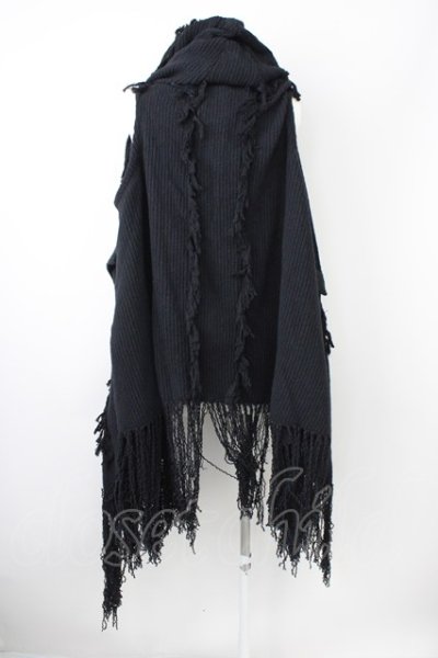 画像2: A.F ARTEFACT / コート.FEMME SLEEVE-LESS KNIT HOODED COAT 1 ブラック T-24-12-07-001-A.-ou-YM-ZT374