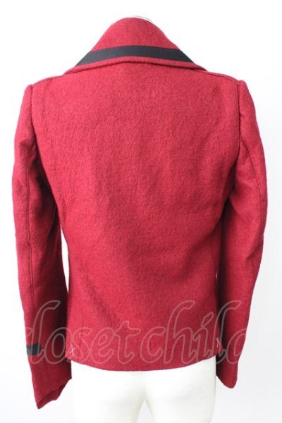 画像2: kiryuyrik / Wool Rayon Stand Coller ジャケット S レッド T-24-12-11-008-ki-ou-YM-ZT-M104