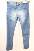 画像2: oonage Devilment(清春)  / RESOUND CLOTHINGコラボ washed repair skinny デニムパンツ 2 インディゴ T-25-01-23-035-0-pa-YM-ZT188 (2)