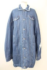 rovtski / DENIM BOA オーバーサイズLONG Gジャン F インディゴ T-25-01-30-006-ro-ou-YM-ZT-M117