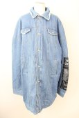 画像1: AFYF(rovtski) / DENIM BOA　オーバーサイズLONG Gジャン F インディゴ T-25-01-30-008-0-ou-YM-ZT (1)