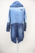 画像2: SMACK ENGINEER / DENIM MOZ COAT コート L ライトインディゴ T-25-02-07-007-SM-ou-YM-ZT (2)