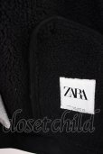 画像7: ZARA / 裏ボアフェイクスウェードブルゾンジャケット EU XL ブラック T-25-02-13-012-ZA-ou-YM-ZT-ML005