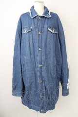 rovtski / DENIM BOA オーバーサイズLONG Gジャン F インディゴ T-25-02-13-010-ro-ou-YM-ZT-M005