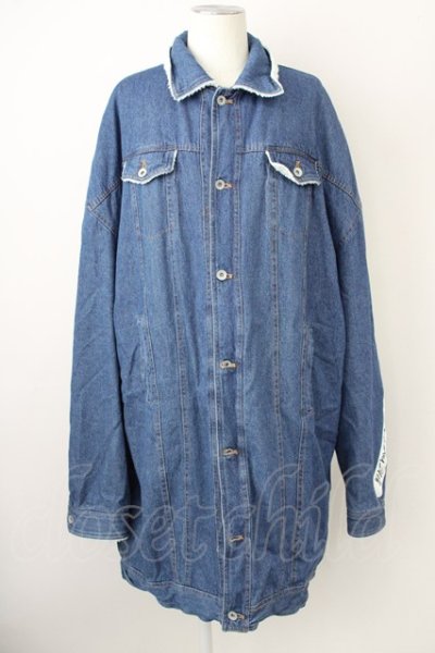 画像1: rovtski / DENIM BOA オーバーサイズLONG Gジャン F インディゴ T-25-02-13-010-ro-ou-YM-ZT-M005