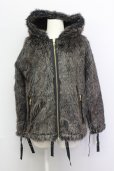 画像1: Moonage Devilment(清春) / ×PROPA9ANDAコラボ Fur Zip Hoodie　パーカー M ブラウン T-25-03-03-010-Mo-ou-YM-ZT-M019 (1)