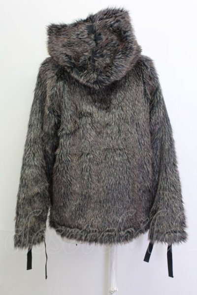 画像2: Moonage Devilment(清春) / ×PROPA9ANDAコラボ Fur Zip Hoodie　パーカー M ブラウン T-25-03-03-010-Mo-ou-YM-ZT-M019