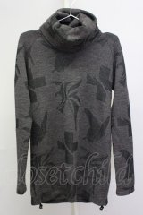 kiryuyrik / Jeasey TurtleNeck S ブラックｘグレー T-25-03-06-002-ki-to-YM-ZT312