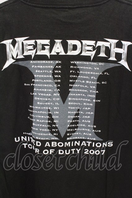 10 オフ Shoot Tシャツ Megadeth メンズクローゼットチャイルド