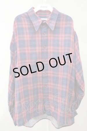 画像: 【SALE】MILKBOY シャツ.CHECKED GAUZE /レッド/F T-21-11-30-009-MI-sh-KN-OS