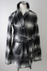 画像: 【セール】million dollar orchestra コート.PLAID GOWN /ブラック/2 T-22-02-25-008-MI-ja-KN-ZT-M102