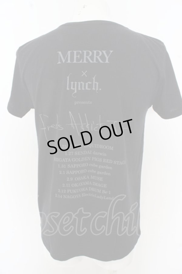 画像2: 【SALE】lynch. Tシャツ.×MERRY「Freaks Addict Tour」 /ブラック/M O-23-06-18-047-LY-ts-YM-ZT214 (2)