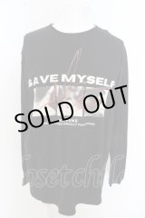 画像: 【セール】KAVANE Clothing Tシャツ.DADAROMA 朋 "SAVE MYSELF"LONG SLEEVE(Blk) /ブラック/XL O-23-06-18-048-ka-ts-IG-ZT214