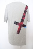 画像4: 【セール】NO ID. BLACK Tシャツ.クラウドクロスプリント /グレー/ONE O-23-07-25-014-NO-ts-YM-ZT402 (4)