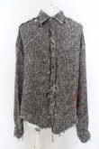 画像1: 【セール】CVTVLIST / Tweed Shirt シャツ 1 ブラック O-24-04-03-004-CL-ja-YM-ZT155 (1)