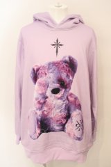 画像: 【セール】TRAVAS TOKYO / Furry bear Hoodie パーカー F パープル O-24-04-04-011-TR-to-YM-ZT070