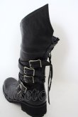 画像5: KMRii / Crush Strap Boots/RFM　ロングブーツ 39 ブラック O-24-04-16-070-KM-sho-YM-ZT4000 (5)