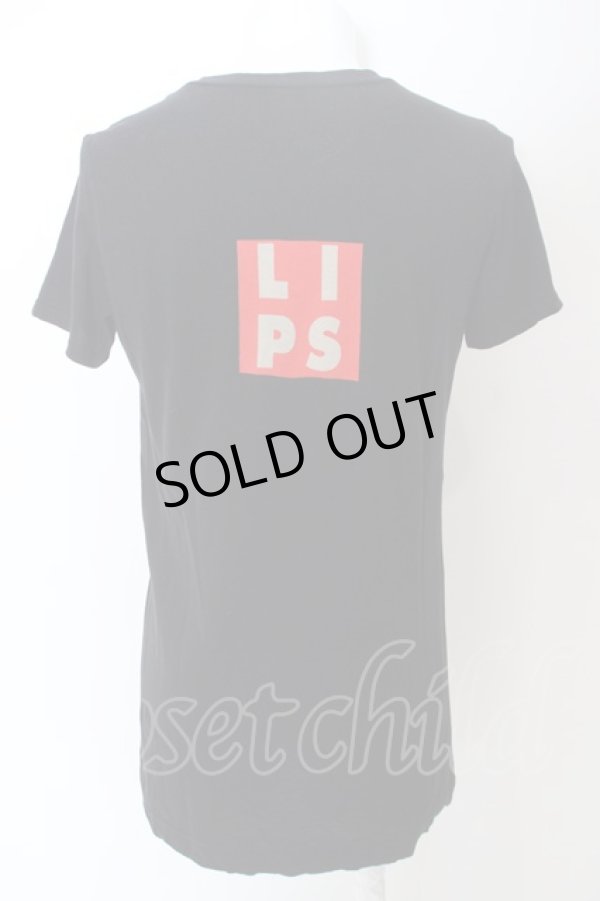 画像4: LGB / HSC/M【メンズ1】　LIPS Tシャツ 1 ブラック O-24-04-26-021-LG-ts-YM-ZT483 (4)