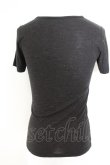 画像2: 【セール】kiryuyrik / 20SS Uneck Tシャツ S ブラック O-24-05-06-074-ki-ts-YM-ZT94 (2)