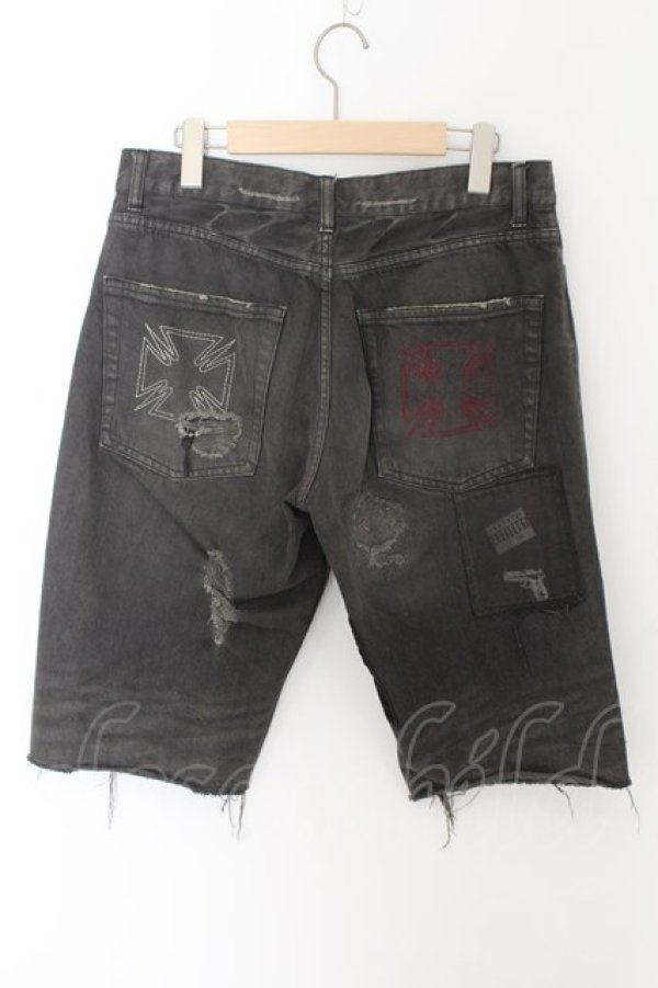 画像2: 【セール】NAPATOR / DESTROYED DENIM SHORT　パンツ 31 グレー O-24-05-14-053-NA-pa-YM-ZT469 (2)