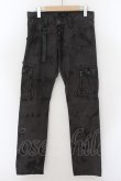 画像1: 【セール】CIVARIZE / ポインテッドレザームラ染めカーゴパンツ 42 グレー O-24-05-23-030-CI-pa-YM-ZT-ML001 (1)