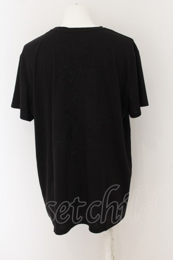 画像3: unrelaxing / 刺繍入りBIGTシャツ  ブラック O-24-05-26-051-un-to-YM-ZT188 (3)