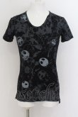 画像1: CIVARIZE / ナイトメア総柄プリント半袖Tシャツ 44 ブラック O-24-07-05-055-CI-ts-YM-OS (1)