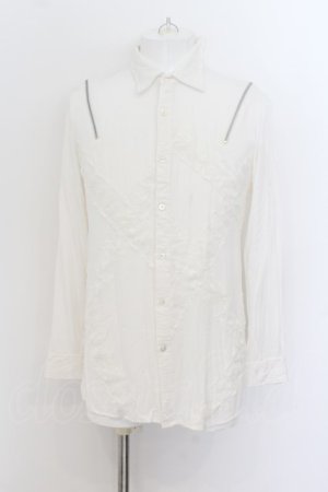 画像: CIVARIZE / Admireレースデザインシャツ 46 ホワイト O-24-07-05-057-CI-sh-YM-OS