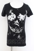 画像1: CIVARIZE / Corrupt スカルプリントTシャツ 44 ブラック O-24-07-21-003-CI-ts-YM-OS (1)