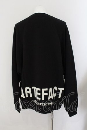 画像: A.F ARTEFACT / RAGLAN SWEAT TOP プルオーバー 3 ブラック O-24-10-24-054-A.-to-YM-ZT1030