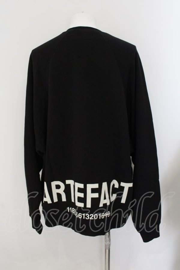 画像1: A.F ARTEFACT / RAGLAN SWEAT TOP プルオーバー 3 ブラック O-24-10-24-054-A.-to-YM-ZT1030 (1)