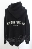 画像2: NIL DUE / NIL UN TOKYO / EMBROIDERY KNIT HOODIE パーカー F ブラック O-24-10-24-009-NI-ja-YM-ZT237 (2)