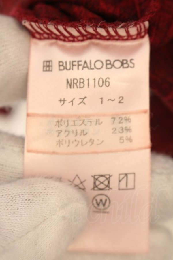 画像3: BUFFALO BOBS / ローンテレコVネックTシャツ 1-2 レッド O-24-07-26-049-BU-ts-YM-ZT109 (3)