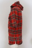 画像3: kiryuyrik / Tartan Hoodie　半袖パーカー S レッド O-24-07-27-006-ki-to-YM-OS (3)