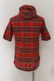 画像4: kiryuyrik / Tartan Hoodie　半袖パーカー S レッド O-24-07-27-006-ki-to-YM-OS (4)