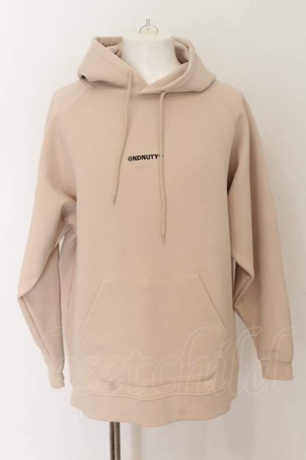 画像1: NIL DUE / NIL UN TOKYO / EMBROIDERY LOGO HOODIE　パーカー F サンドベージュ O-24-07-28-011-NI-to-YM-ZT110 (1)