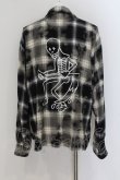 画像2: GUERNIKA / GRIM REAPER CHECK SHIRT M グレー O-24-07-29-044-GU-sh-YM-OS (2)