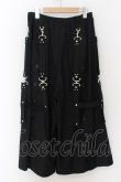 画像2: CIVARIZE / ベルト付きレイヤードスカートワイド 44 ブラック O-24-07-31-089-CI-pa-YM-ZT063 (2)