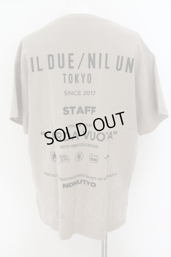 画像2: NIL DUE / NIL UN TOKYO / STAFFS SWEAT BIG Tシャツ  ベージュ O-24-08-11-015-NI-ts-YM-ZT108 (2)