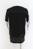 画像2: CIVARIZE / Strain バックレースアップTシャツ 44 ブラック O-24-08-14-031-CI-ts-YM-OS (2)