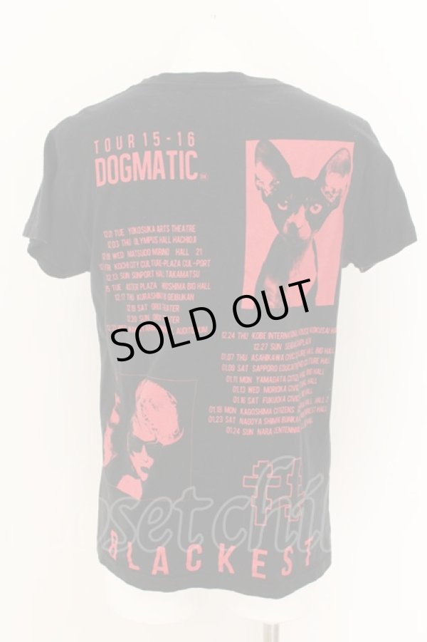 画像2: BLACK MORAL / TOUR 15-16 DOGMATIC　Tシャツ  ブラックｘレッド O-24-08-24-004-BL-ts-YM-ZT368 (2)