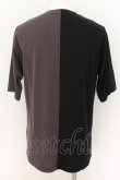 画像2: TORNADO MART / バイカラープリントオーバーTシャツ M ブラックｘチャコール O-24-08-24-010-TO-ts-YM-ZT330 (2)