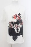 画像1: CIVARIZE / 4色分解ドレススカルTシャツ 46 ホワイト O-24-08-29-025-CI-ts-YM-OS (1)