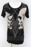 画像1: CIVARIZE / Rear ツインスカルプリントTシャツ 46 ブラック O-24-08-29-032-CI-ts-YM-OS (1)