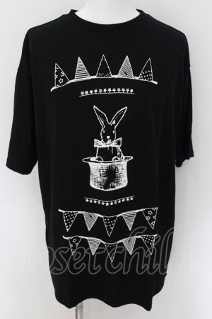 画像: MARDIGRAS(SADS清春) / mardigras RABBIT　Tシャツ F ブラック O-24-08-29-037-MA-ts-YM-ZT175