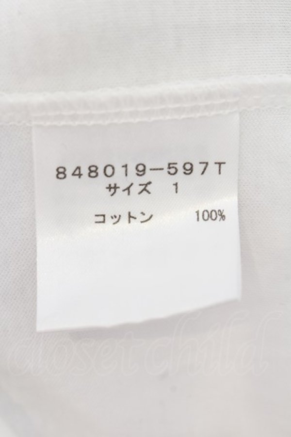 画像3: NO ID. / ロイヤルクールTシャツ 1 ホワイト O-24-09-02-001-NO-ts-YM-ZT400 (3)