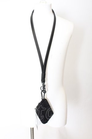 画像: Moonage Devilment（清春） / NECK STRAP & COIN PURSE  ブラックｘブラック O-24-09-16-054-MO-za-YM-OS