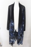 画像1: CIVARIZE / スモークプリントシフォンカーディガン  ブラックｘブルー O-24-10-17-010-CI-to-YM-OS (1)