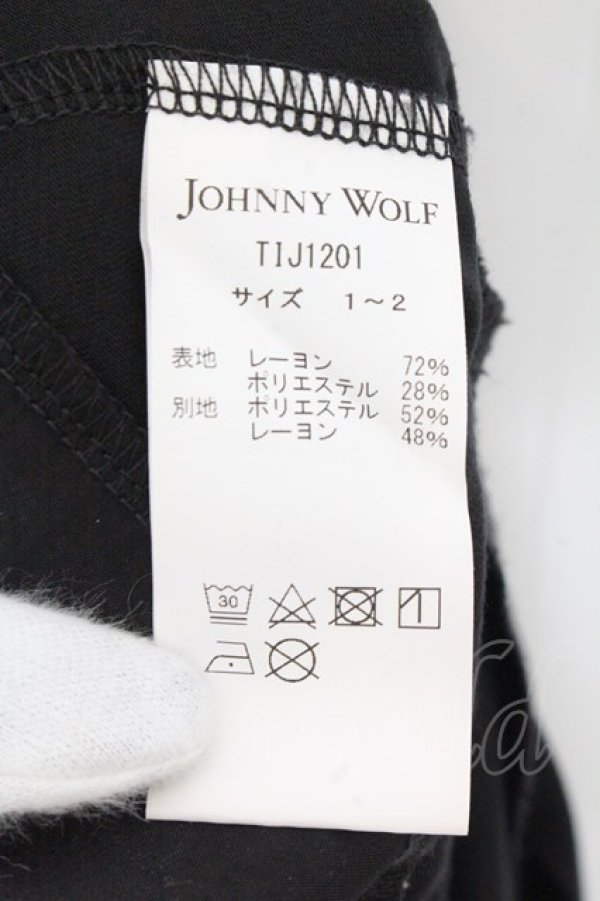 画像3: JOHNNY WOLF / JOHNNY LONDON(ジョニーロンドン)アシンメトリーTシャツ 1-2 ブラック O-24-10-29-035-JO-ts-YM-OS (3)