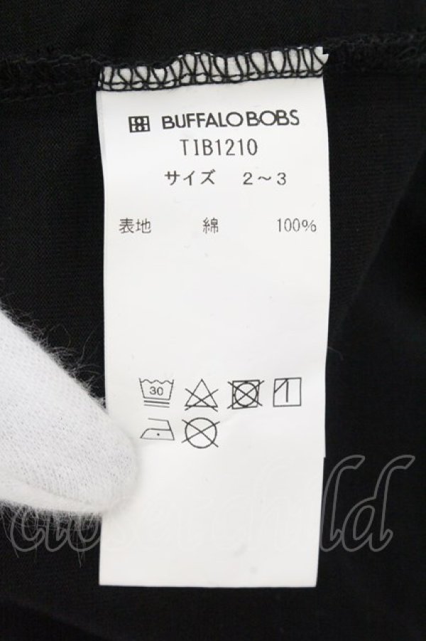 画像3: BUFFALO BOBS / RETRO SPORT(レトロ スポルト)ロゴクルーネックTシャツ 2-3 ブラックｘホワイト O-24-10-29-030-BU-ts-YM-OS (3)